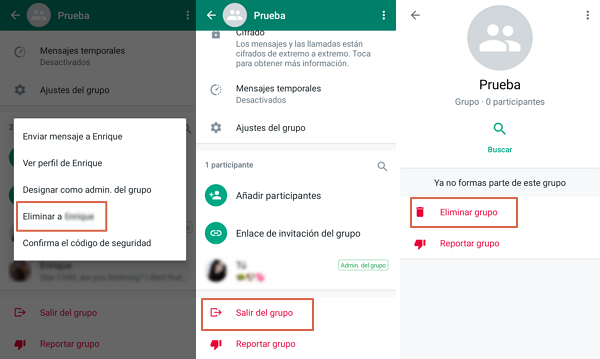 How to delete a WhatsApp group