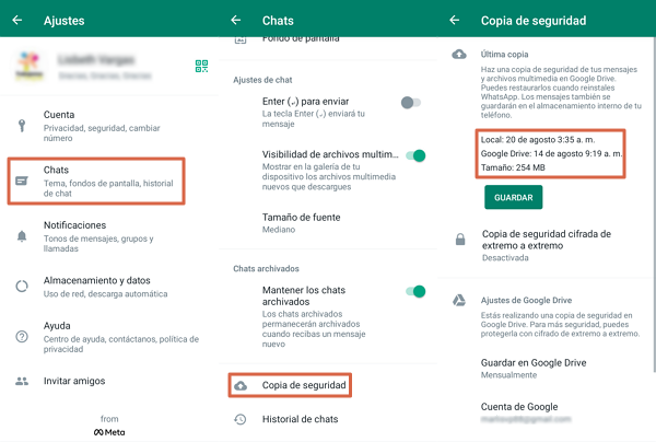Como recuperar fotos borradas de WhatsApp - Restaura la copia de seguridad